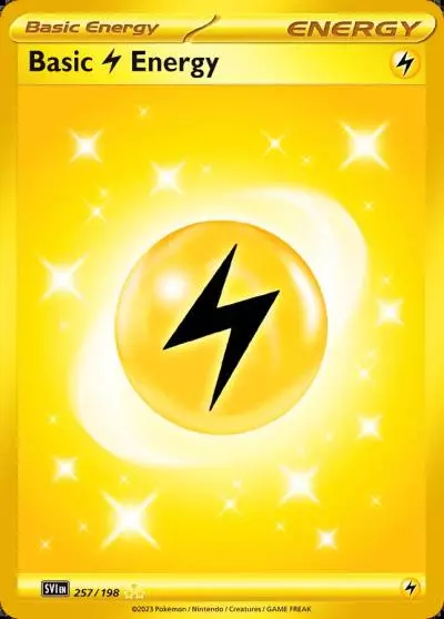 Basic Lightning Energy 257/198 Scarlet & Violet Pokemon card