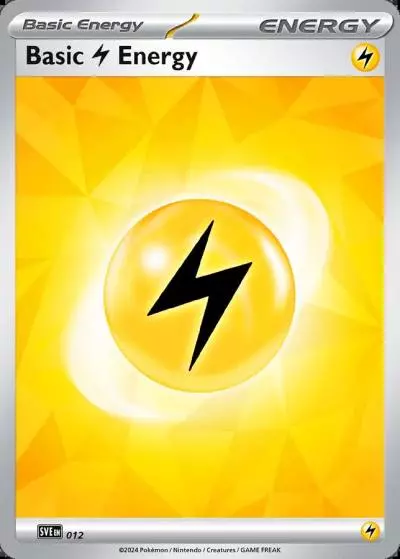 Basic Lightning Energy 12/16 Scarlet & Violet Energies Pokemon card
