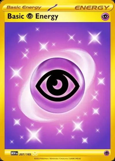 Basic Psychic Energy 207/165 151 Pokemon card