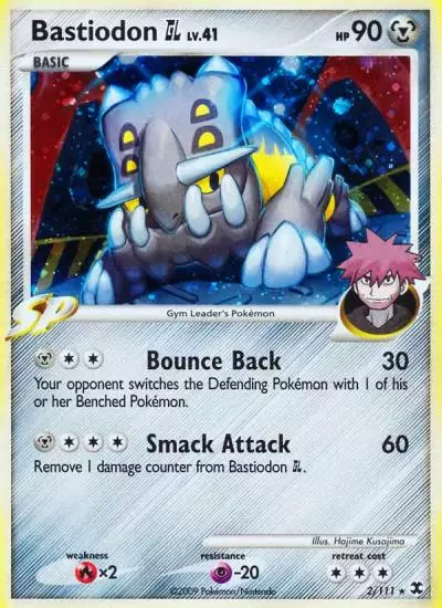 Bastiodon GL 2/111 Rising Rivals Pokemon card
