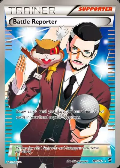 Battle Reporter 109/111 Furious Fists Pokemon card