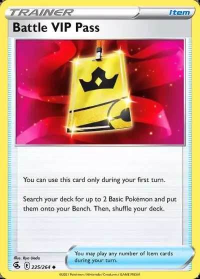 Battle VIP Pass 225/264 Fusion Strike Pokemon card