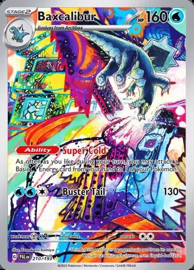 Baxcalibur 210/193 Paldea Evolved Pokemon card
