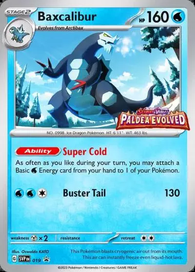 Baxcalibur 19/165 Scarlet & Violet Black Star Promos Pokemon card