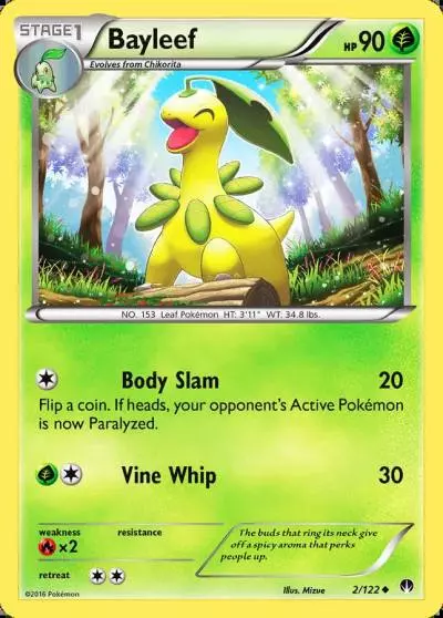 Bayleef 2/122 BREAKpoint Pokemon card