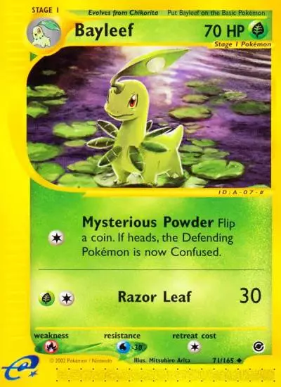 Bayleef 71/165 Expedition Base Set Pokemon card