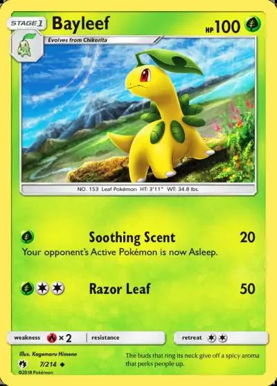 Bayleef 7/214 Lost Thunder Pokemon card