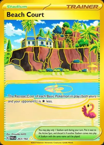 Beach Court 263/182 Paradox Rift Pokemon card