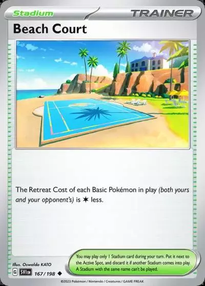Beach Court 167/198 Scarlet & Violet Pokemon card