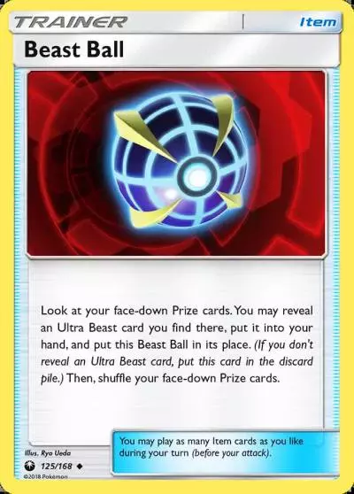 Beast Ball 125/168 Celestial Storm Pokemon card
