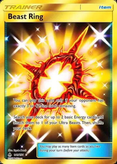 Beast Ring 141/131 Forbidden Light Pokemon card