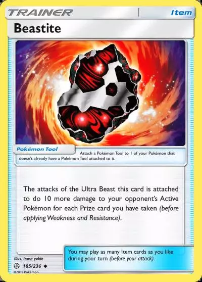 Beastite 185/236 Cosmic Eclipse Pokemon card