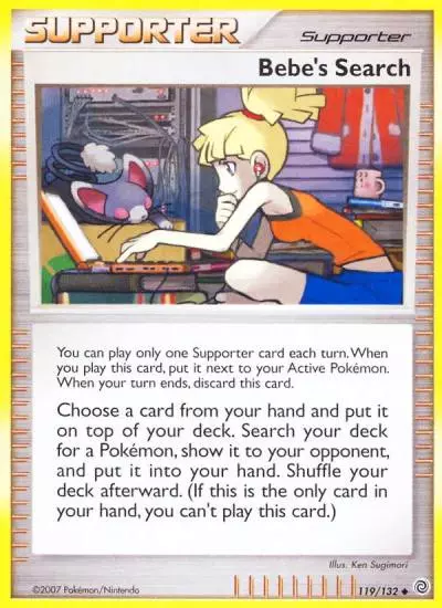 Bebe's Search 119/132 Secret Wonders Pokemon card
