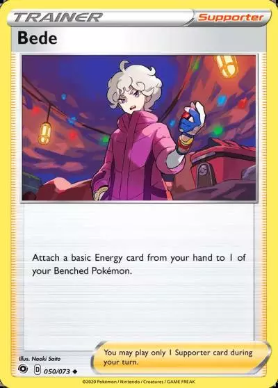 Bede 50/73 Champion's Path Pokemon card
