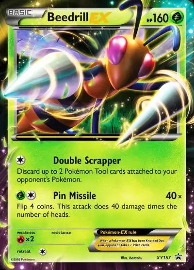 Beedrill-EX XY157/211 XY Black Star Promos Pokemon card