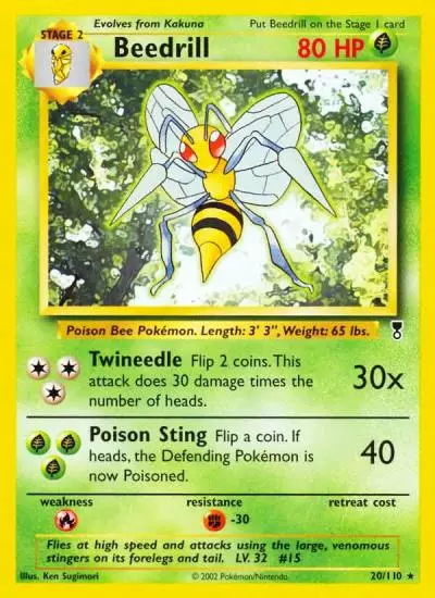 Beedrill 20/110 Legendary Collection Pokemon card