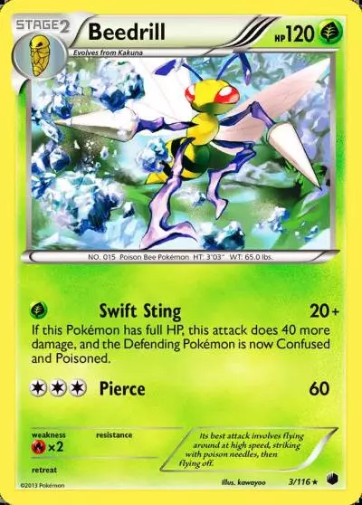 Beedrill 3/116 Plasma Freeze Pokemon card