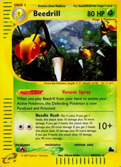 Beedrill H4/144 Skyridge Pokemon card