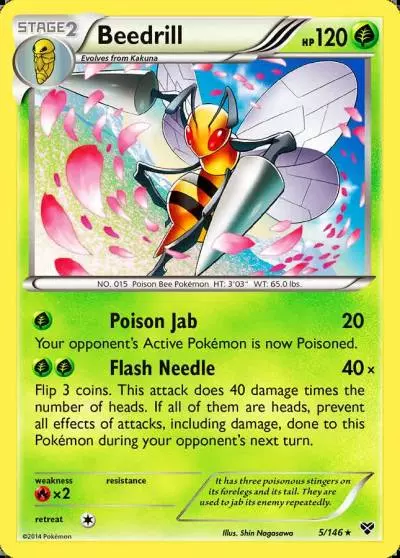 Beedrill 5/146 XY Pokemon card