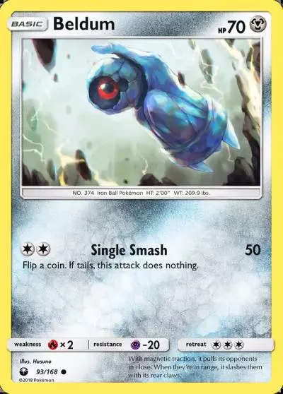 Beldum 93/168 Celestial Storm Pokemon card