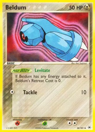 Beldum 28/101 Hidden Legends Pokemon card