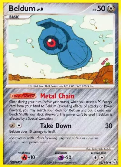 Beldum 83/146 Legends Awakened Pokemon card