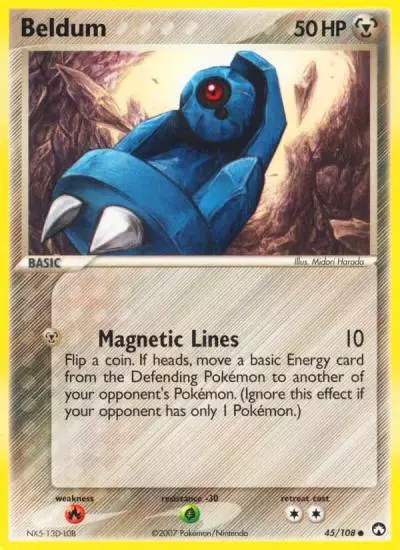 Beldum 45/108 Power Keepers Pokemon card