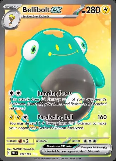 Bellibolt ex 237/193 Paldea Evolved Pokemon card