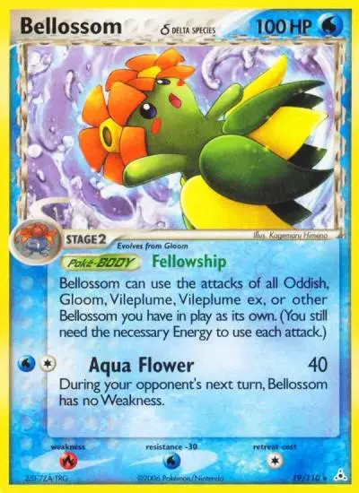 Bellossom δ 19/110 Holon Phantoms Pokemon card