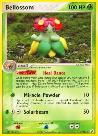 Bellossom 16/101 Hidden Legends Pokemon card