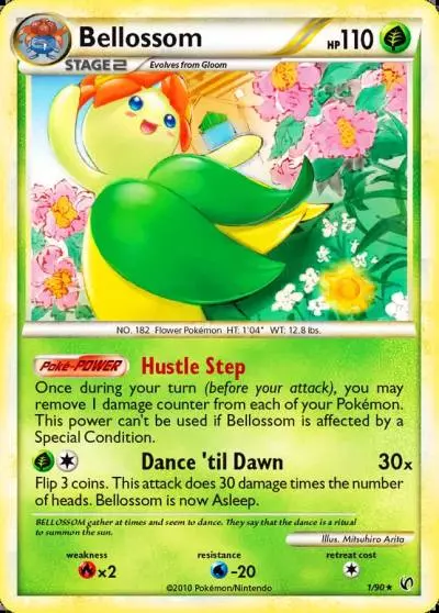 Bellossom 1/90 HS—Undaunted Pokemon card
