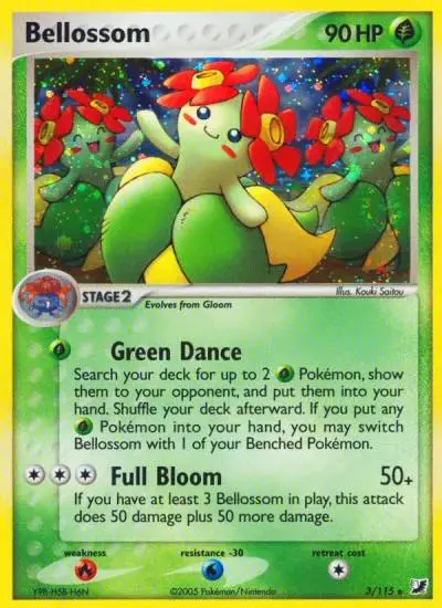 Bellossom 3/115 Unseen Forces Pokemon card