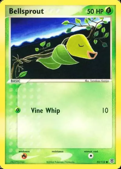 Bellsprout 53/112 FireRed & LeafGreen Pokemon card