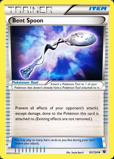 Bent Spoon 93/124 Fates Collide Pokemon card