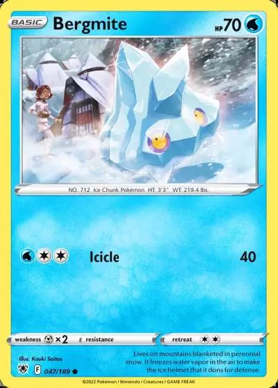 Bergmite 47/189 Astral Radiance Pokemon card