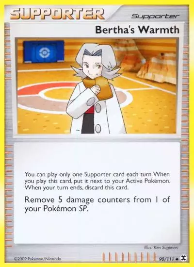 Bertha's Warmth 90/111 Rising Rivals Pokemon card