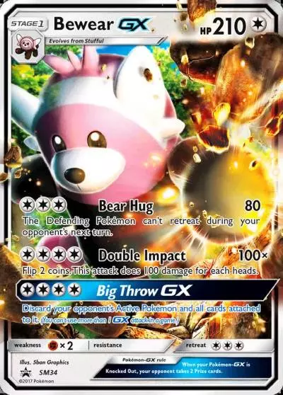 Bewear-GX SM34/248 SM Black Star Promos Pokemon card