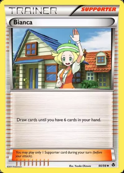 Bianca 90/98 Emerging Powers Pokemon card