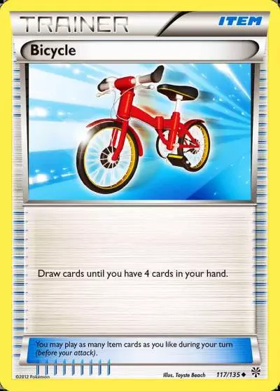 Bicycle 117/135 Plasma Storm Pokemon card