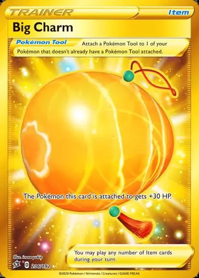 Big Charm 206/192 Rebel Clash Pokemon card