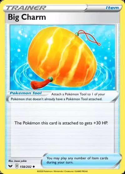 Big Charm 158/202 Sword & Shield Pokemon card