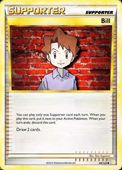 Bill 89/123 HeartGold & SoulSilver Pokemon card