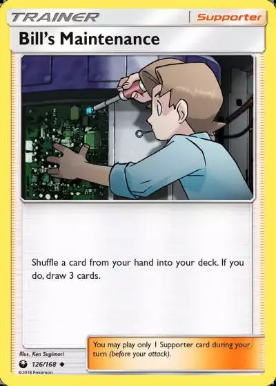 Bill's Maintenance 126/168 Celestial Storm Pokemon card