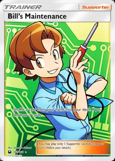 Bill's Maintenance 162/168 Celestial Storm Pokemon card