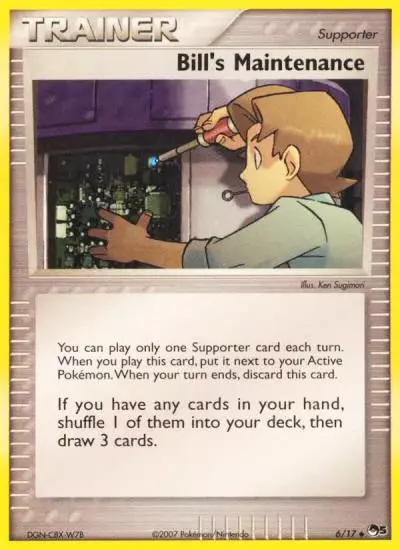Bill's Maintenance 6/17 POP Series 5 Pokemon card