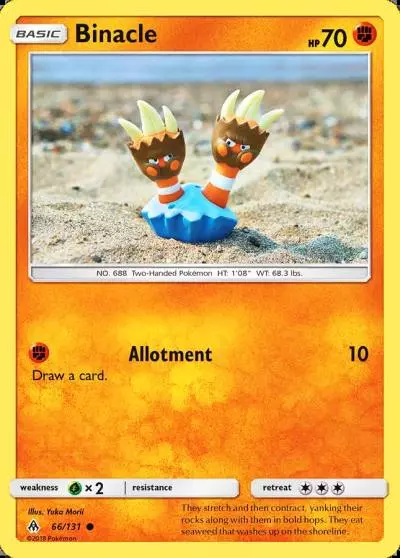 Binacle 66/131 Forbidden Light Pokemon card