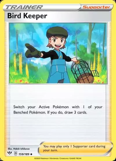 Bird Keeper 159/189 Darkness Ablaze Pokemon card