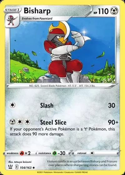 Bisharp 104/163 Battle Styles Pokemon card
