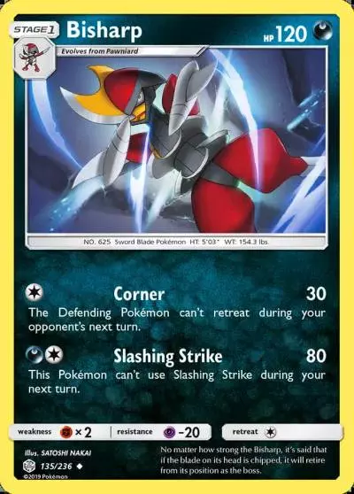Bisharp 135/236 Cosmic Eclipse Pokemon card