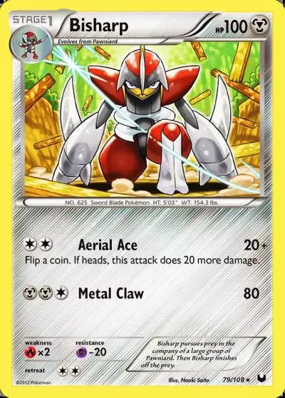 Bisharp 79/108 Dark Explorers Pokemon card